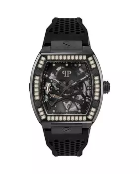 PHILIPP PLEIN Часы $keleton, 44 мм, черный