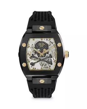 PHILIPP PLEIN Часы $keleton, 44 x 56 мм, серый