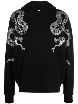 Philipp Plein декорированное худи с принтом, черный
