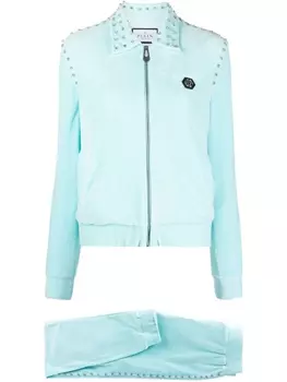 Philipp Plein декорированный спортивный костюм, синий