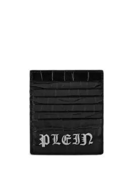 Philipp Plein держатель карт с эффектом крокодила, черный