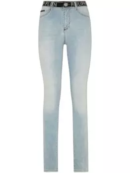 Philipp Plein джеггинсы с высокой талией, синий