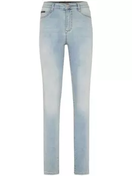 Philipp Plein джеггинсы с завышенной талией, синий