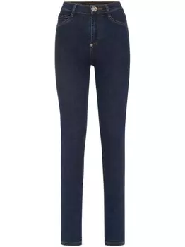 Philipp Plein джеггинсы с завышенной талией, синий