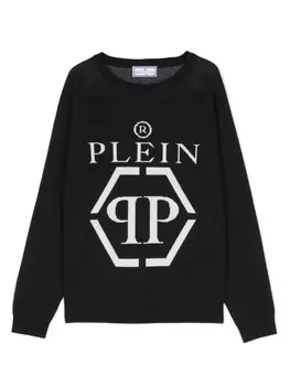 Philipp Plein джемпер с логотипом, черный