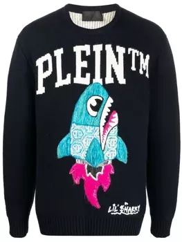 Philipp Plein джемпер с логотипом, синий