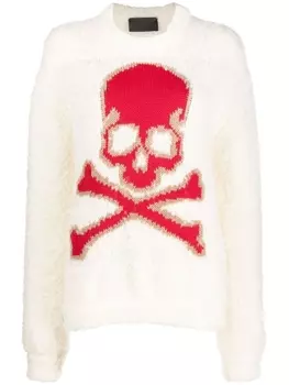 Philipp Plein джемпер Skull&Bones, белый