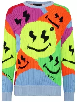 Philipp Plein джемпер Smile Graffiti, зеленый