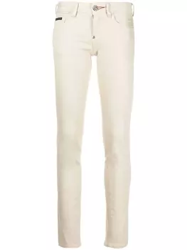 Philipp Plein джинсовые легинсы Iconic, нейтральный цвет