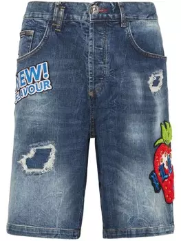 Philipp Plein джинсовые шорты, синий