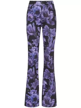 Philipp Plein джинсы bootcut с завышенной талией, черный