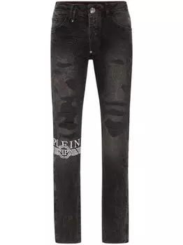 Philipp Plein джинсы прямого кроя, черный