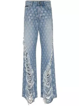 Philipp Plein джинсы с монограммой, синий