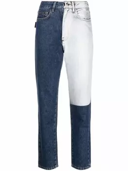 Philipp Plein джинсы с нашивками, синий
