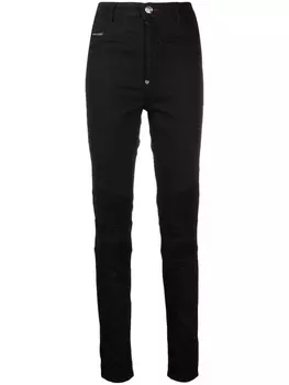 Philipp Plein джинсы с завышенной талией, черный