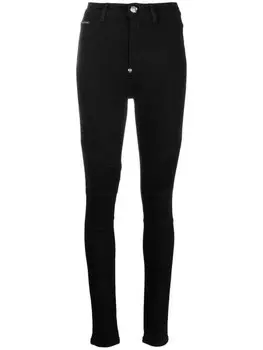 Philipp Plein джинсы с завышенной талией, черный
