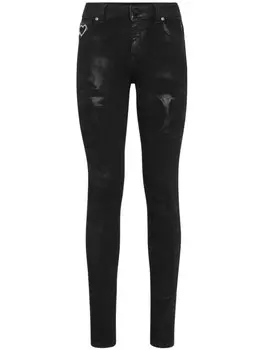 Philipp Plein джинсы скинни Heart, черный
