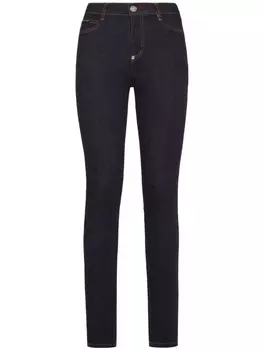 Philipp Plein джинсы скинни с логотипом, черный