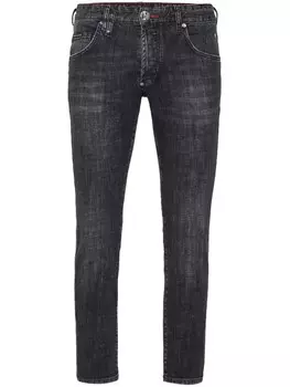 Philipp Plein джинсы скинни с логотипом, черный