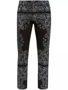 Philipp Plein джинсы скинни с нашивкой-логотипом, черный