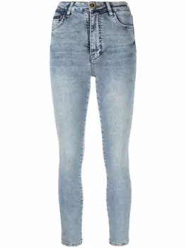 Philipp Plein джинсы скинни с вышивкой Skull, синий