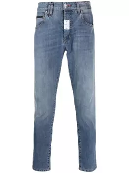 Philipp Plein джинсы скинни с заниженной талией, синий