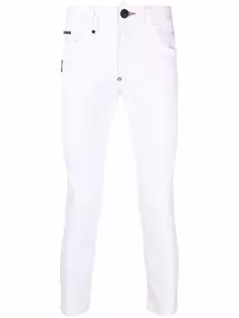Philipp Plein джинсы скинни с заниженной талией, белый