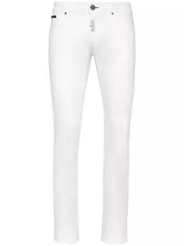 Philipp Plein джинсы скинни с заниженной талией, белый