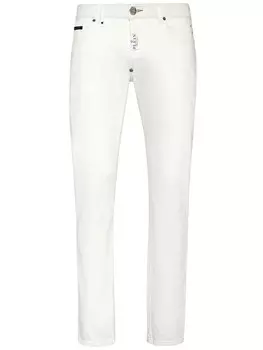 Philipp Plein джинсы скинни с заниженной талией, белый