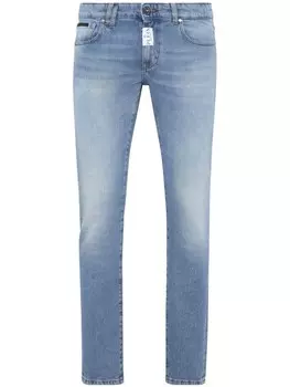 Philipp Plein джинсы скинни Super Fit с логотипом, синий