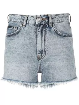 Philipp Plein embellished-logo detail shorts, синий