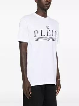 Philipp Plein футболка из хлопка с логотипом, белый