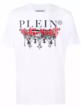Philipp Plein футболка King Plein с круглым вырезом, белый