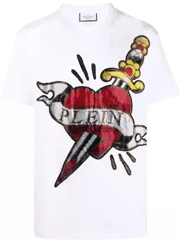 Philipp Plein футболка Love, белый