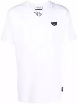 Philipp Plein футболка No Limits с кристаллами, белый