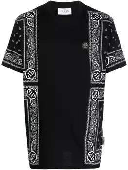 Philipp Plein футболка Paisley Bandana, черный