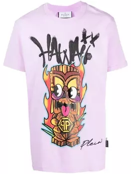 Philipp Plein футболка Pyre, фиолетовый