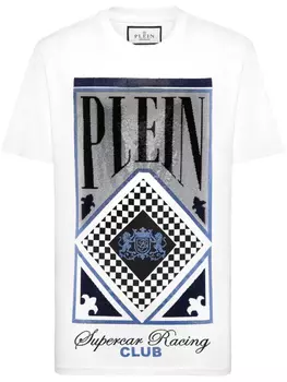 Philipp Plein футболка Racing Club, белый