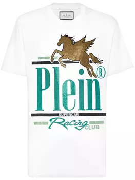 Philipp Plein футболка Racing Club, белый