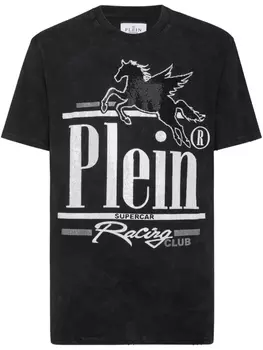 Philipp Plein футболка Racing Club, черный
