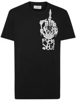 Philipp Plein футболка с графическим принтом, черный