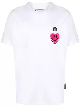 Philipp Plein футболка с графичным принтом, белый