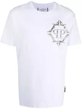 Philipp Plein футболка с графичным принтом, белый