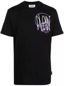 Philipp Plein футболка с графичным принтом, черный