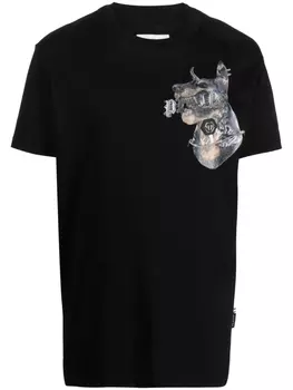 Philipp Plein футболка с графичным принтом, черный