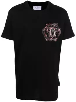 Philipp Plein футболка с графичным принтом, черный