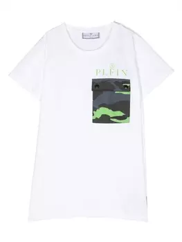 Philipp Plein футболка с камуфляжным принтом, белый