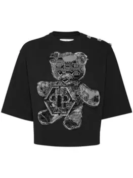 Philipp Plein футболка с кристаллами
