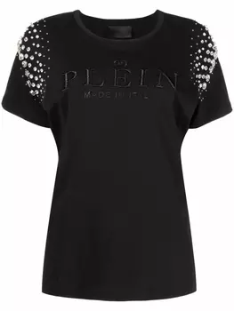 Philipp Plein футболка с кристаллами, черный