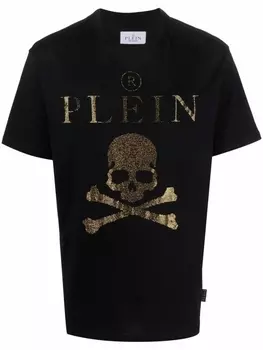 Philipp Plein футболка с кристаллами, черный